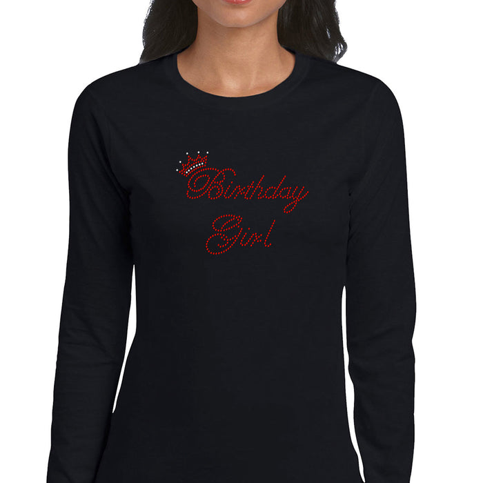 Rhinestone Bling Choose your Style Birthday Girl Red Crown Birthdays