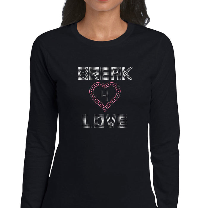 Rhinestone Bling Choose your Style Break 4 Love Pink Heart Valentine's