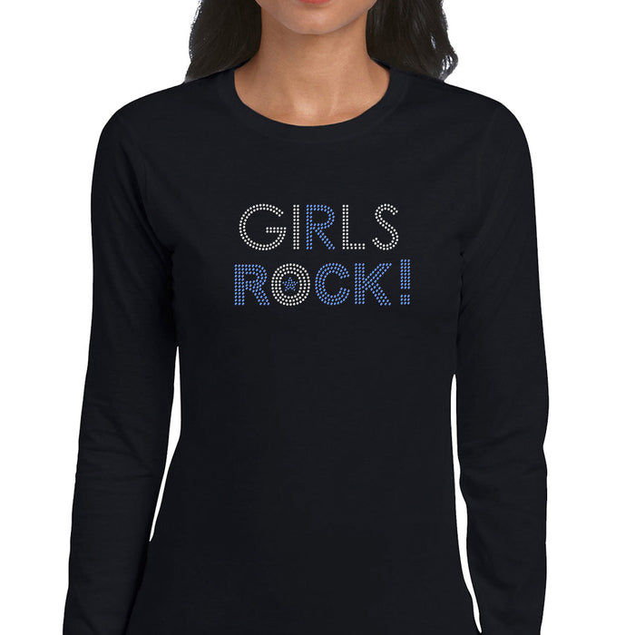 Rhinestone Bling Choose your Style Girls Rock Blue Sparkle Music