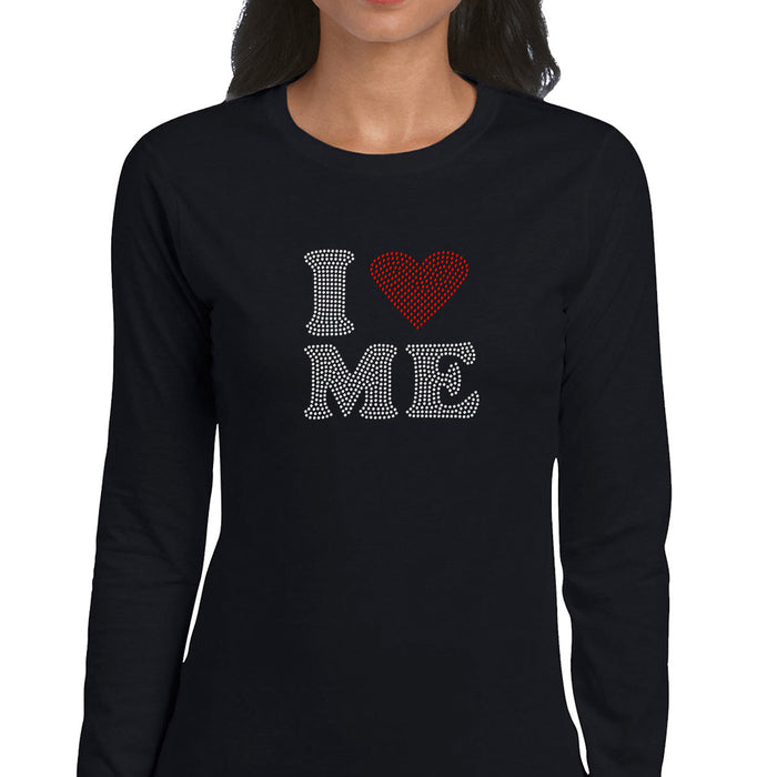 Rhinestone Bling Choose your Style I Love Me Red Heart Sparkle Valentine's