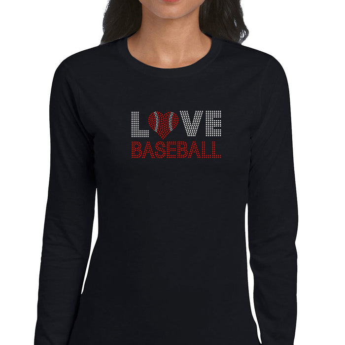 Rhinestone Bling Choose your Style Love Baseball Red Heart Ball Sports