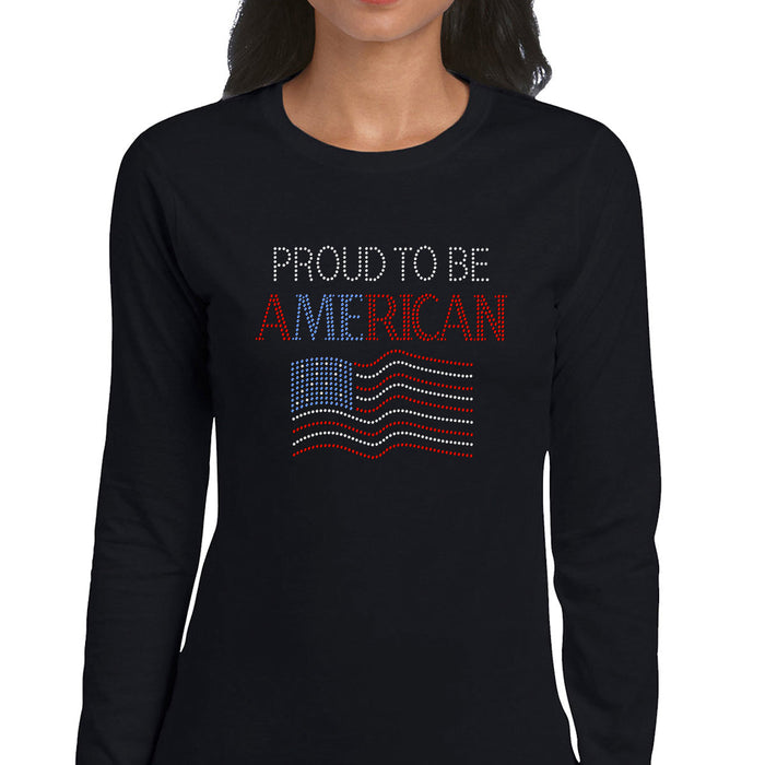 Rhinestone Bling Choose your Style Proud to be an American Flag Patriotic