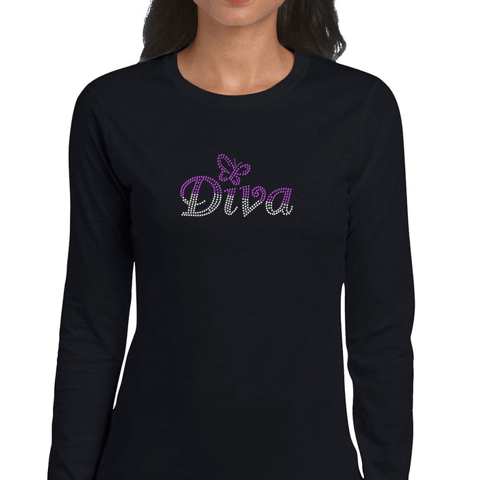 Rhinestone Bling Choose your Style Butterfly Purple Sparkle Diva Divas