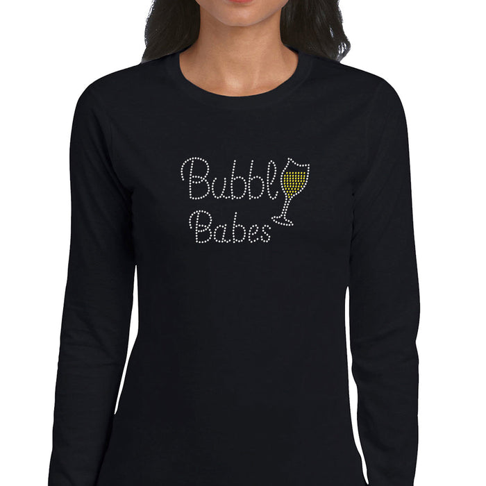 Rhinestone Bling Choose your Style Bubbly Babes Drink Glass Drinks