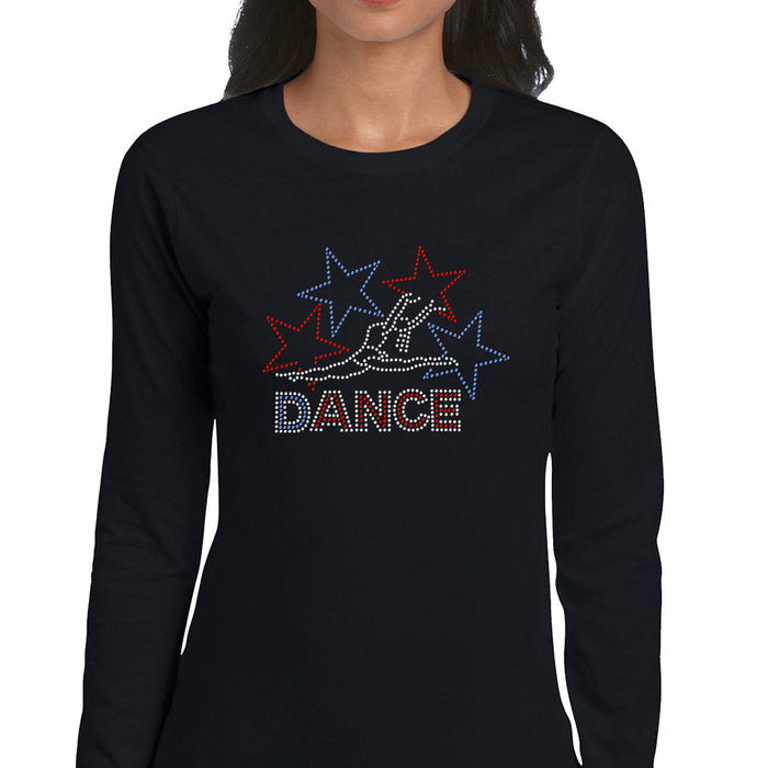 Rhinestone Bling Choose your Style Dance Dancer Stars Red White