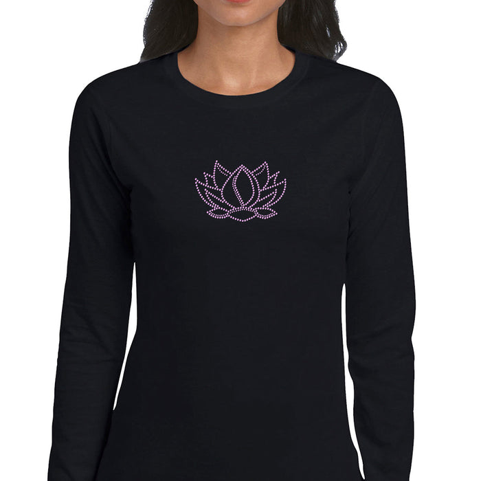 Rhinestone Bling Choose your Style Lotus Flower Amethyst Sparkle Religion