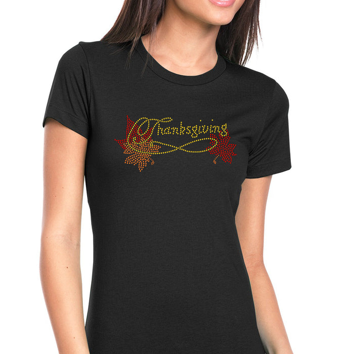 Rhinestone Bling Choose your Style Thanksgiving Fall Leaves Autumn Holidays