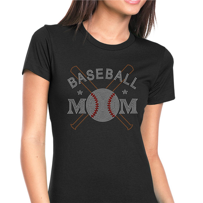 Rhinestone Bling Choose your Style Baseball Mom Bats Ball Sports Family