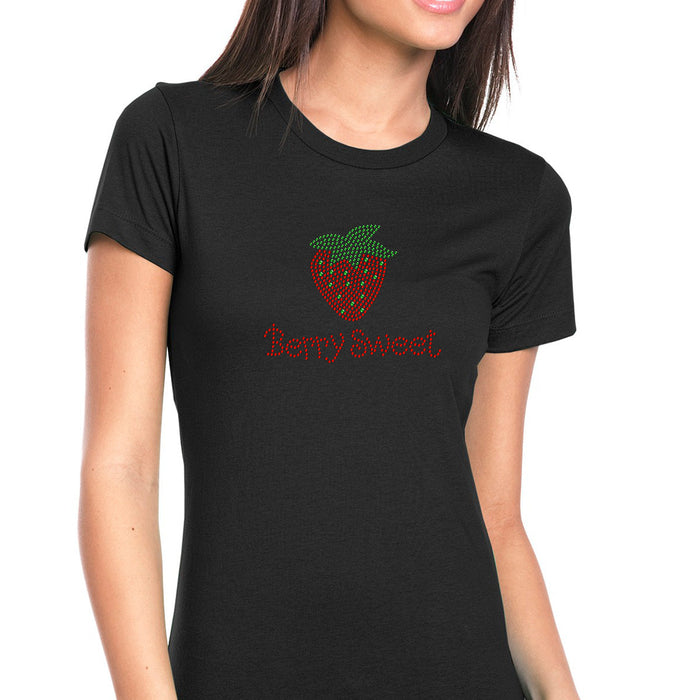 Rhinestone Bling Choose your Style Berry Sweet Straberry Sparkle Funny