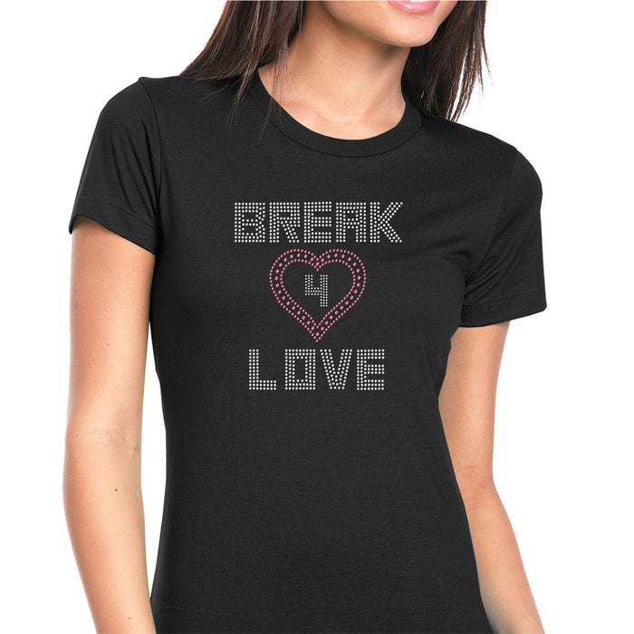 Rhinestone Bling Choose your Style Break 4 Love Pink Heart Valentine's