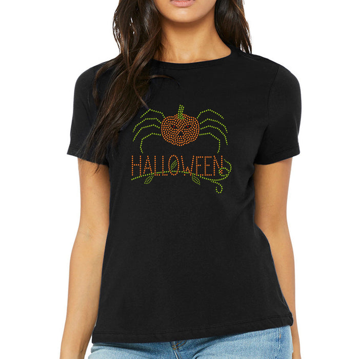 Rhinestone Bling Choose your Style Halloween Pumpkin Spider