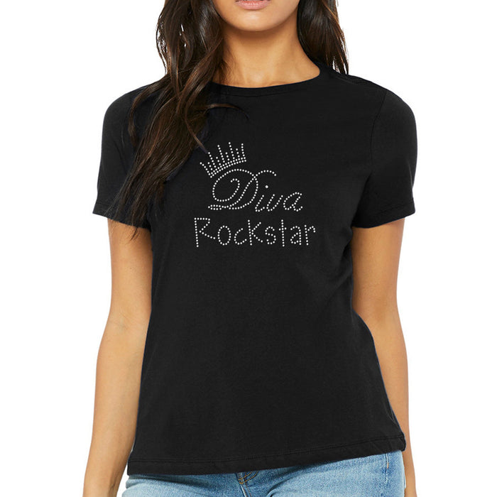 Rhinestone Bling Choose your Style Diva Rock Start White Crystal Divas