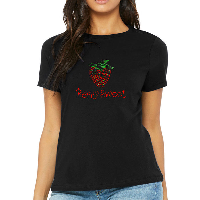 Rhinestone Bling Choose your Style Berry Sweet Straberry Sparkle Funny