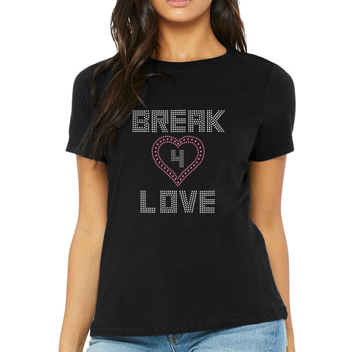 Rhinestone Bling Choose your Style Break 4 Love Pink Heart Valentine's