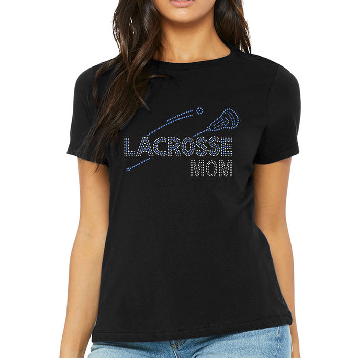 Rhinestone Bling Choose your Style Lacrosse Sport Mom Sparkle Sports Family