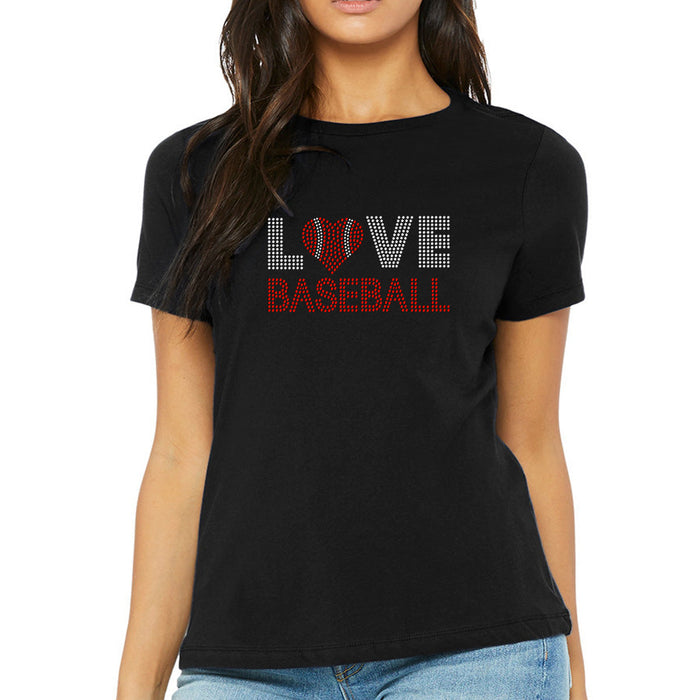 Rhinestone Bling Choose your Style Love Baseball Red Heart Ball Sports