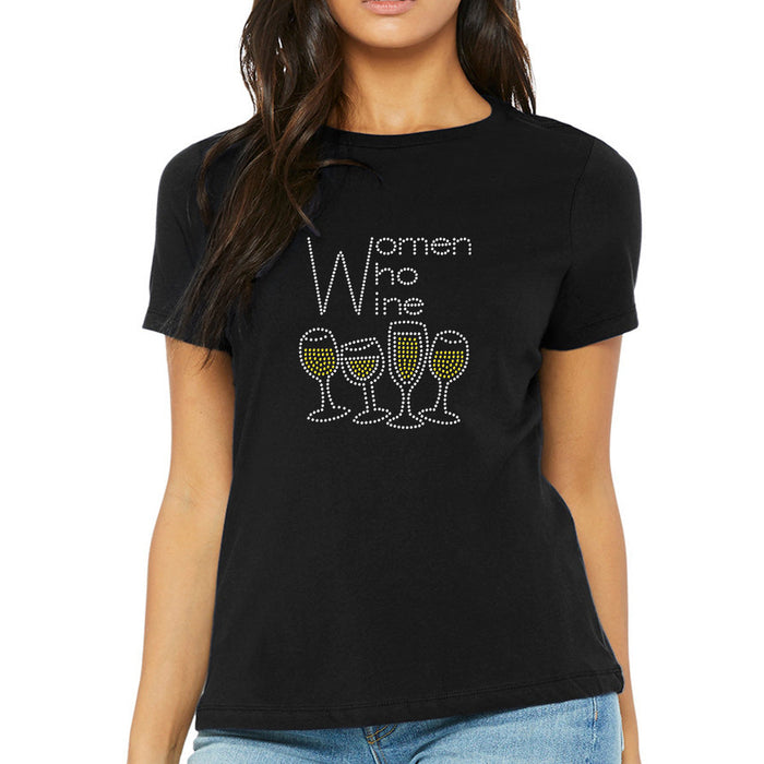 Rhinestone Bling Choose your Style Women Who Wine Vine Glasses Drinks