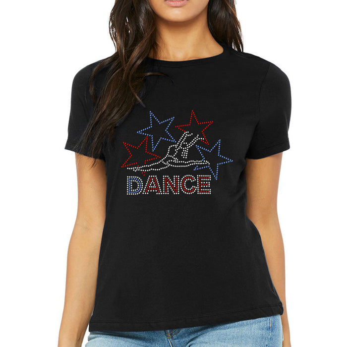 Rhinestone Bling Choose your Style Dance Dancer Stars Red White