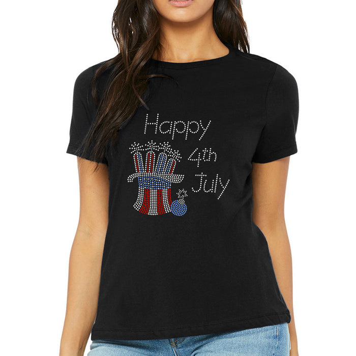 Rhinestone Bling Choose your Style Happy 4th July Hat Fireworks Patriotic