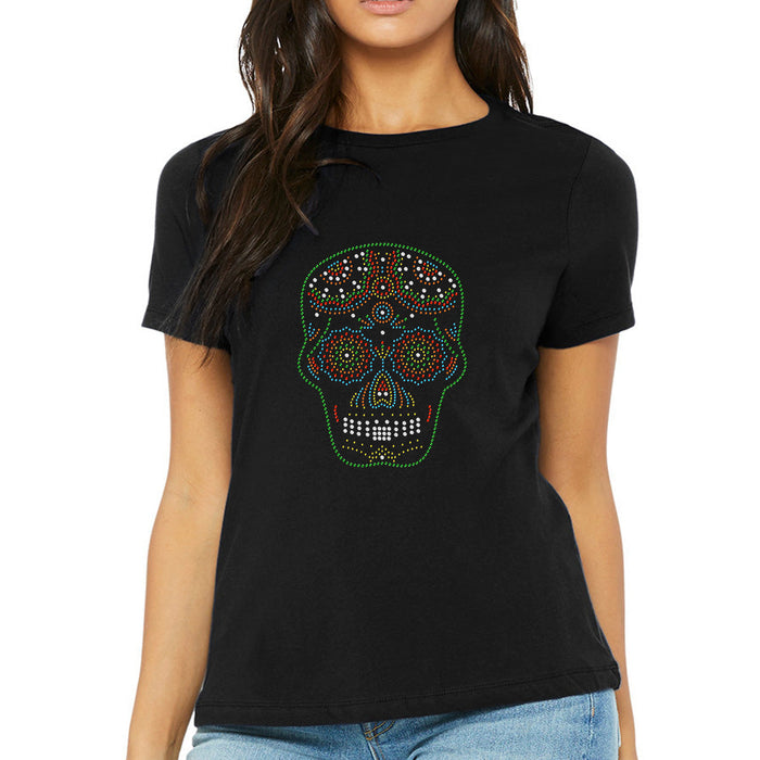 Rhinestone Bling Choose your Style Day of The Dead Sugar Skull Halloween