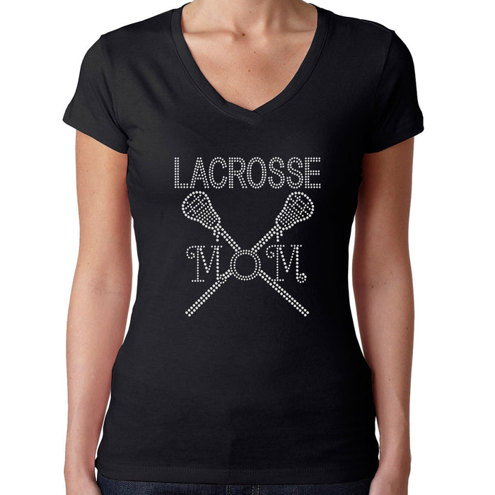 Rhinestone Bling Choose your Style Lacrosse Mom Stick Sports