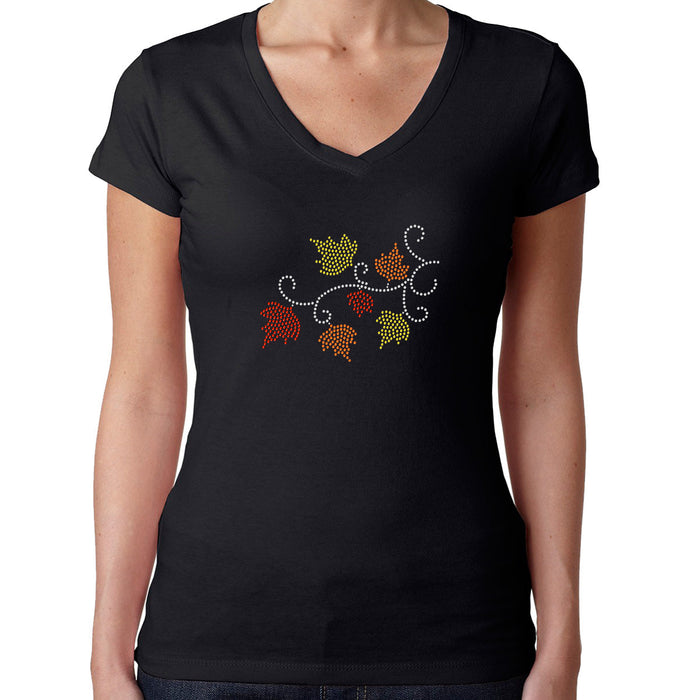 Rhinestone Bling Choose your Style Thanksgiving Fall Leaves Holidays