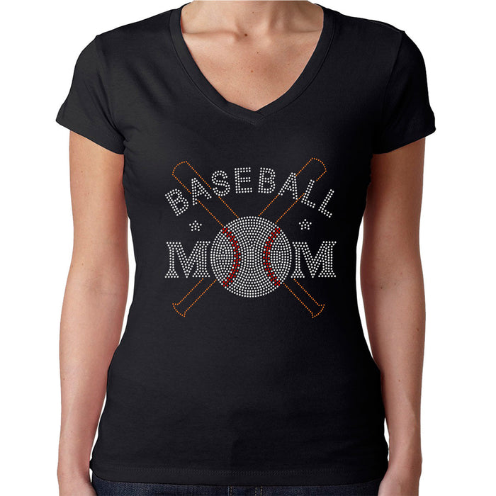 Rhinestone Bling Choose your Style Baseball Mom Bats Ball Sports Family