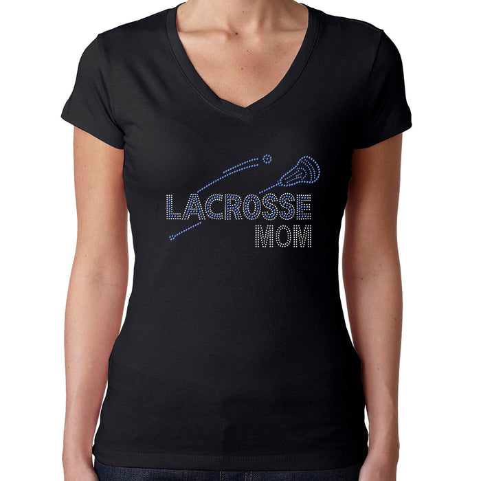 Rhinestone Bling Choose your Style Lacrosse Sport Mom Sparkle Sports Family