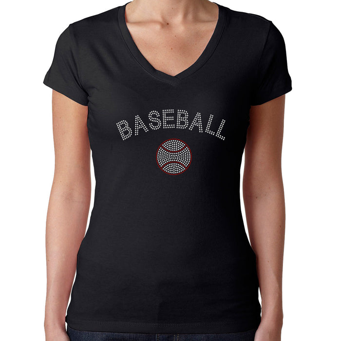 Rhinestone Bling Choose your Style Baseball Crystal Ball Red Sports