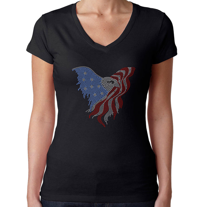 Rhinestone Bling Choose your Style USA Eagle American Flag Patriotic