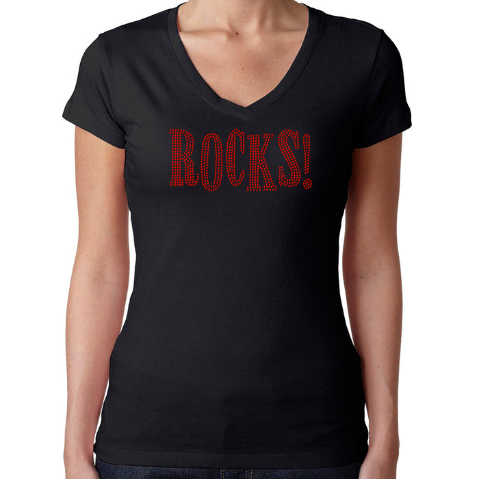 Rhinestone Bling Choose your Style Rocks Sparkle Red Music