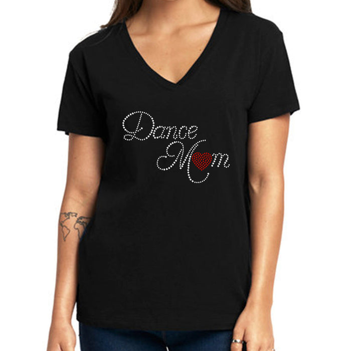 Rhinestone Bling Choose your Style Dance Mom Heart Love Dance