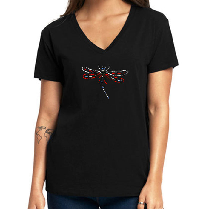 Rhinestone Bling Choose your Style Red Crystal Clear Dragonfly Animals