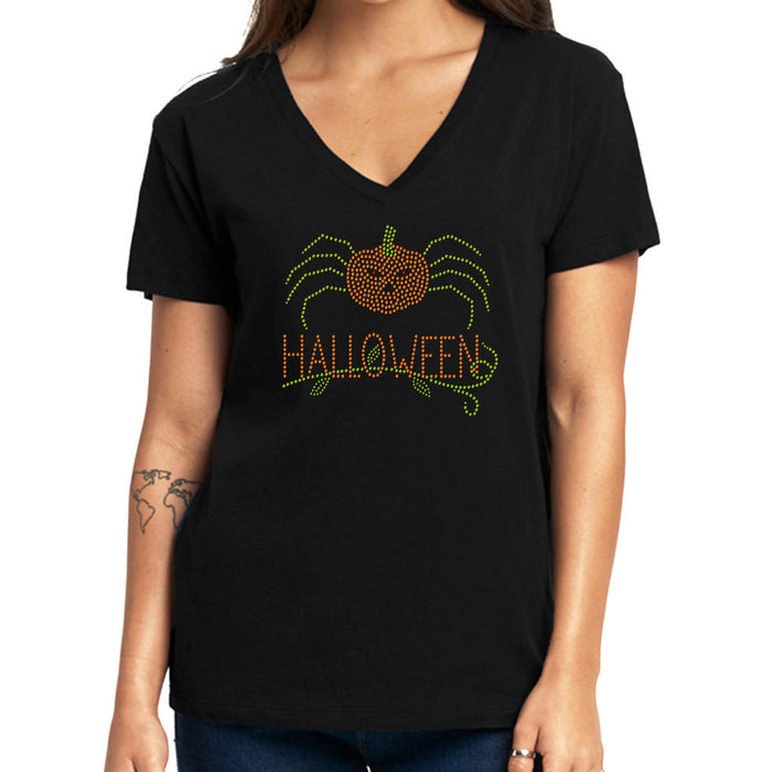 Rhinestone Bling Choose your Style Halloween Pumpkin Spider