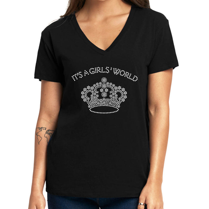 Rhinestone Bling Choose your Style It's a Girls World Crown Crowns