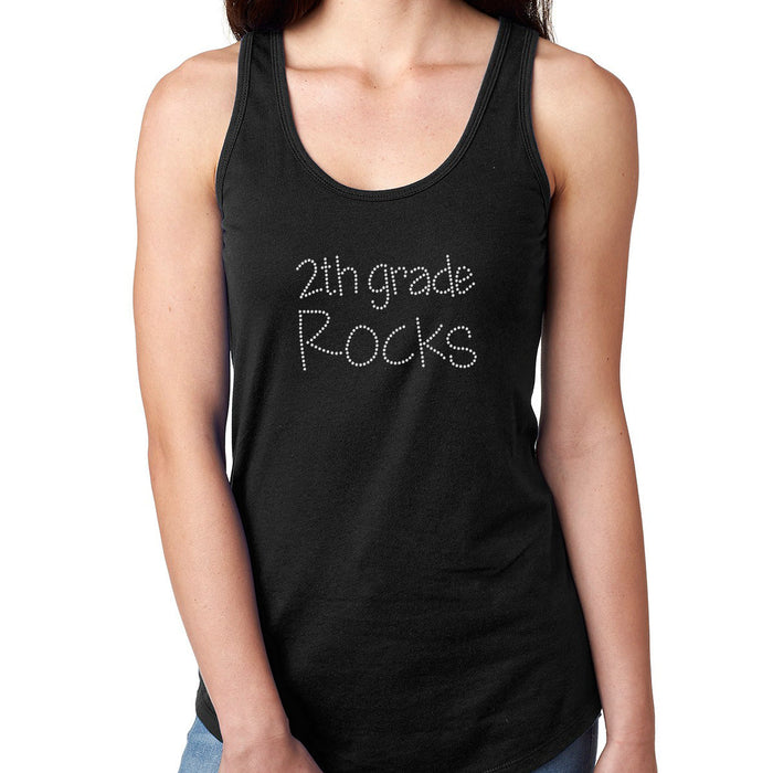 Rhinestone Bling Choose your Style 2nd Grade Rocks School Crystal