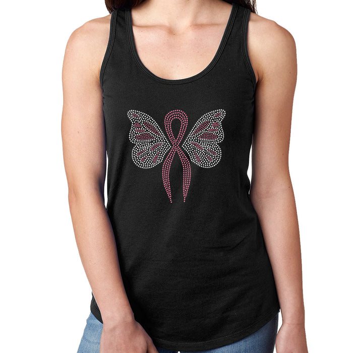 Rhinestone Bling Choose your Style Butterfly Pink Ribbon Awareness