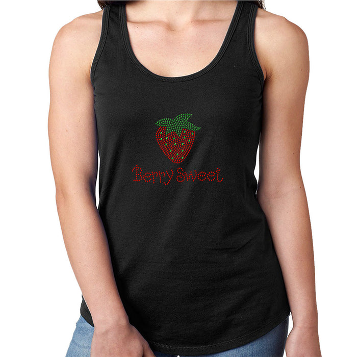 Rhinestone Bling Choose your Style Berry Sweet Straberry Sparkle Funny