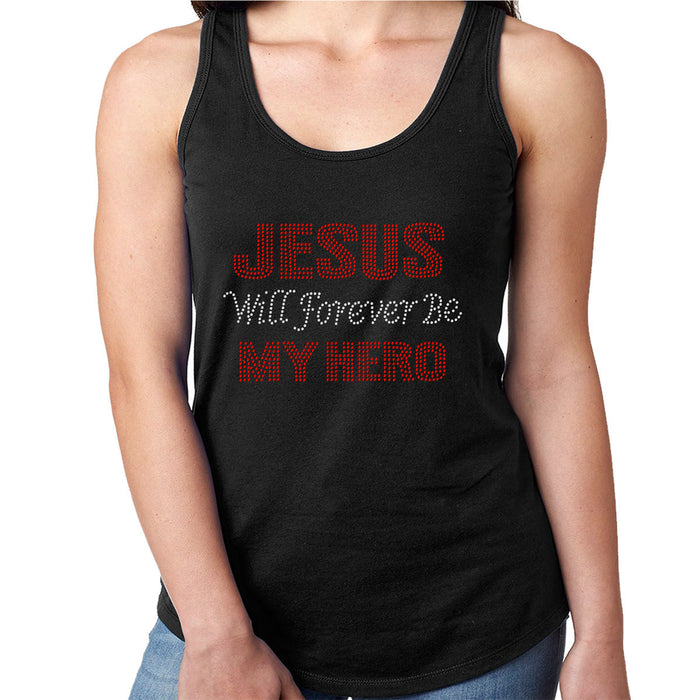 Rhinestone Bling Choose your Style Jesus Will forever be My Hero Religion