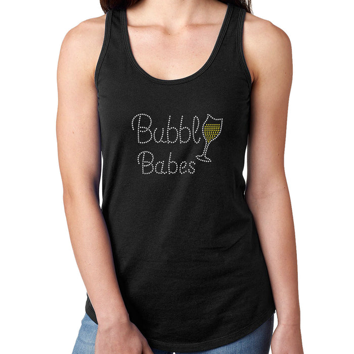 Rhinestone Bling Choose your Style Bubbly Babes Drink Glass Drinks