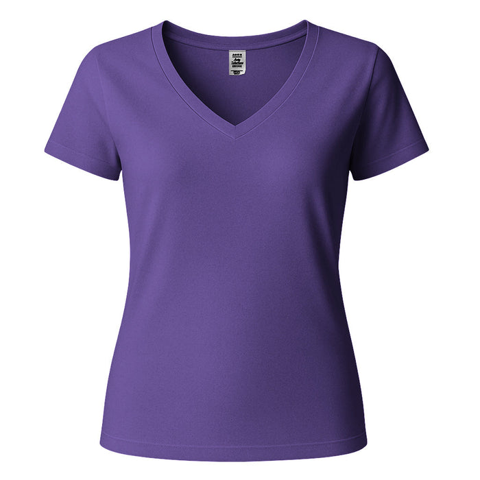 Custom Women's T-Shirt - Business DTF Print with Personalized Rhinestone Text