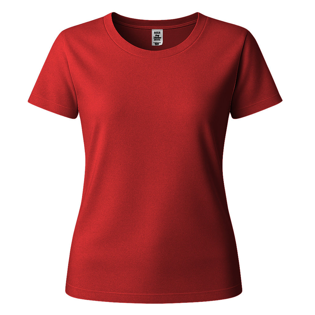 Custom Women's T-Shirt - Beauty DTF Print with Personalized Rhinestone Text