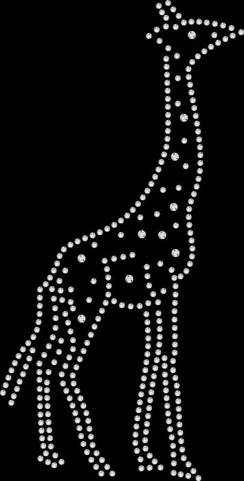 Rhinestone Bling Choose your Style Crystal Silver Giraffe Animals