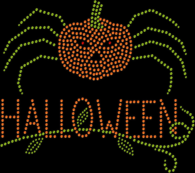 Rhinestone Bling Choose your Style Halloween Pumpkin Spider