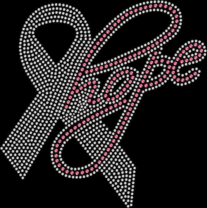 Rhinestone Bling Choose your Style Hope Pink Ribbon Awareness