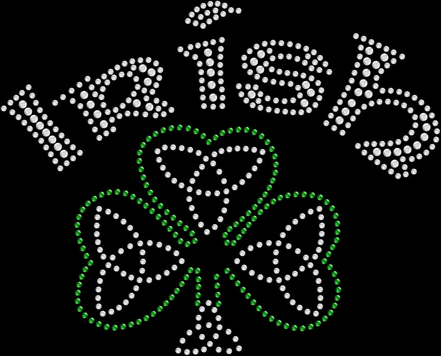 Rhinestone Bling Choose your Style Irish St Patrick Clover Holidays