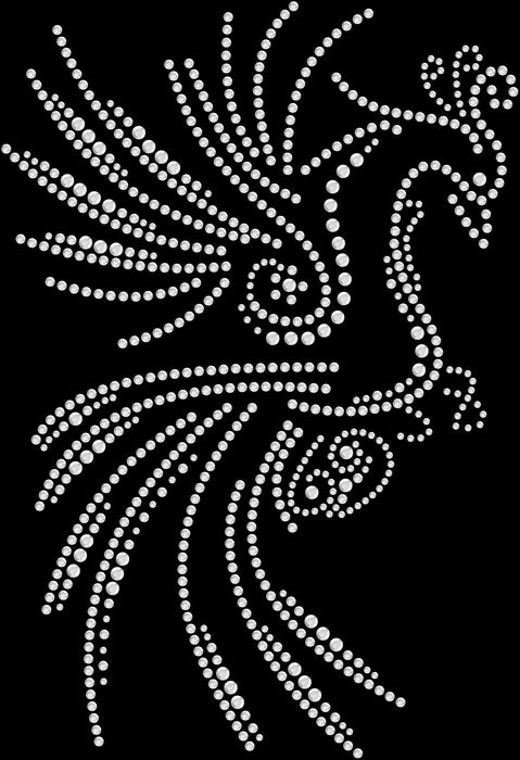 Rhinestone Bling Choose your Style Phoenix Bird White Crystal Animals