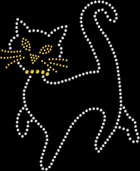 Rhinestone Bling Choose your Style Prancing Cat Animals