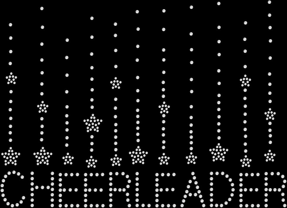 Rhinestone Bling Choose your Style Cheer Cheerleader Stars White