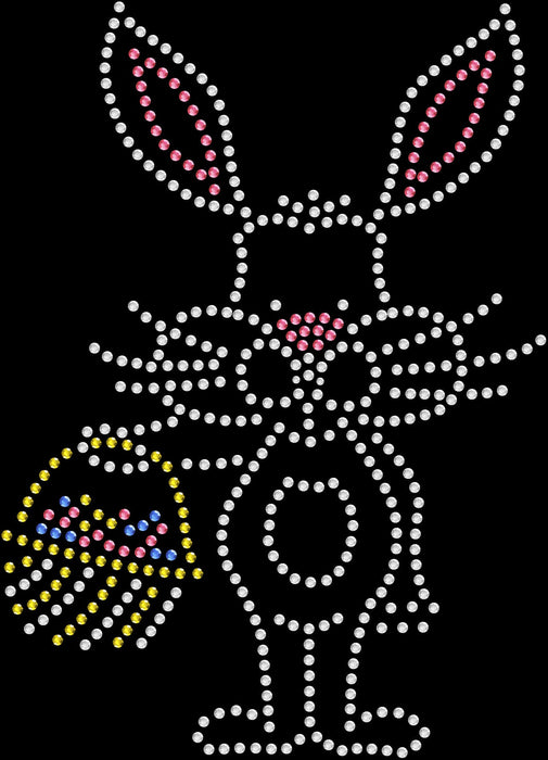 Rhinestone Bling Choose your Style Easter Bunny Basket Holidays